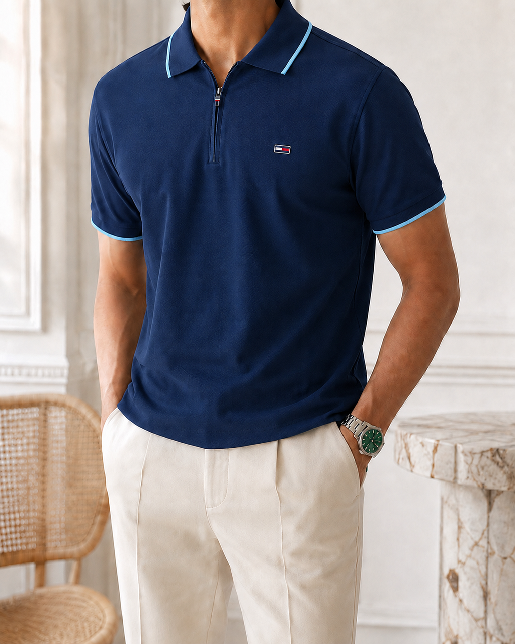 Polo Premium Tommy Demi Zip