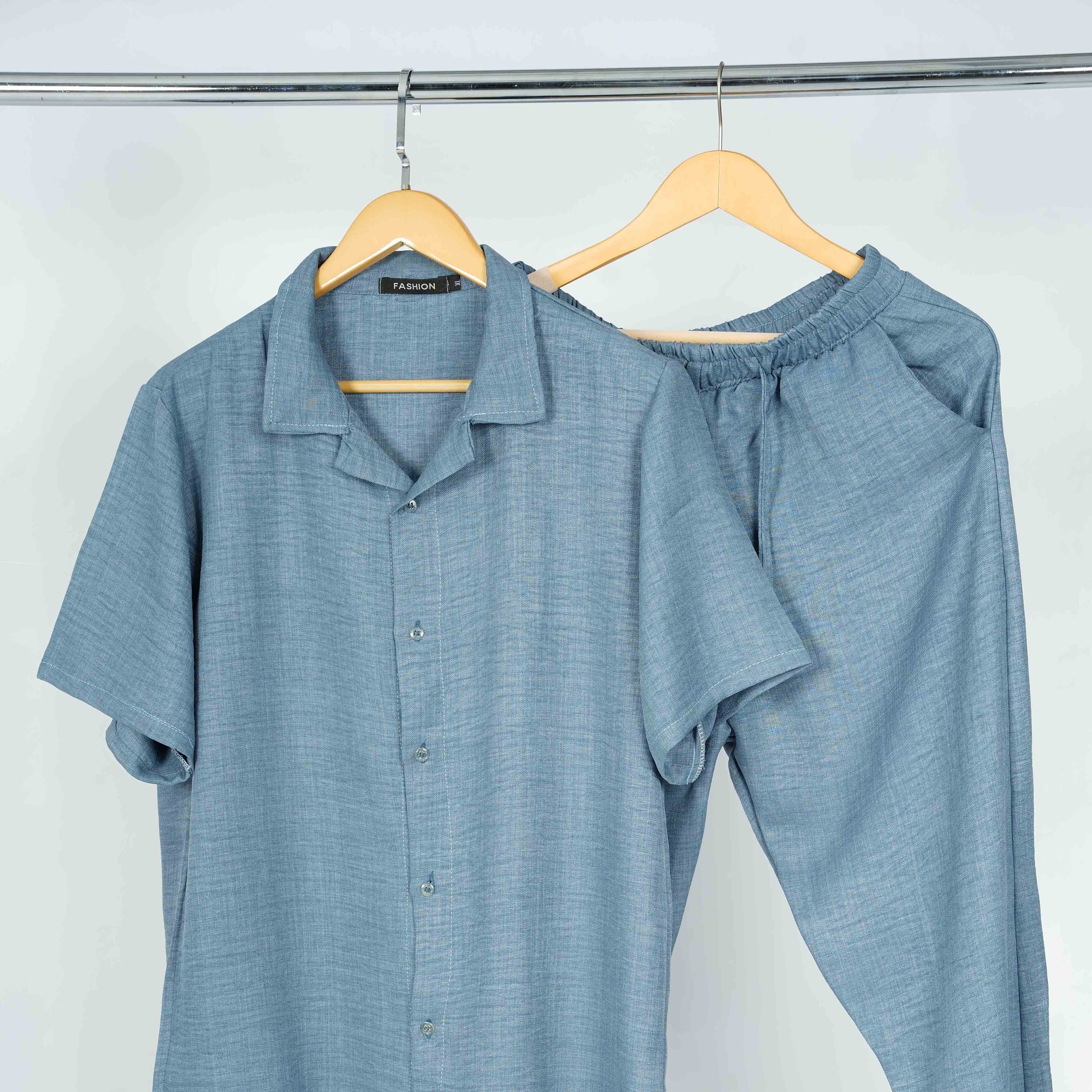 Ensemble Homme Lin Premium – Confort Été (Chemise + Pantalon)
