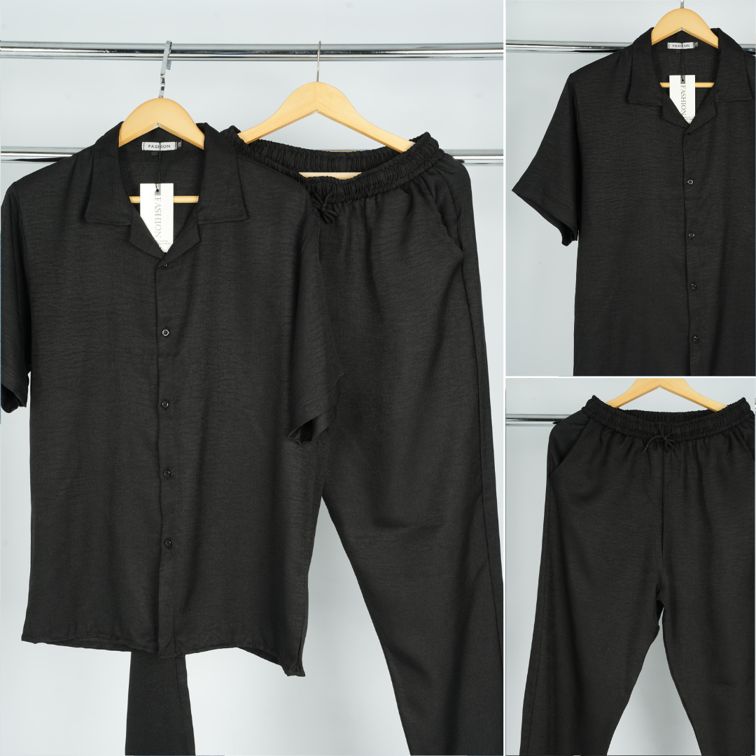 Ensemble Homme Lin Premium – Confort Été (Chemise + Pantalon)