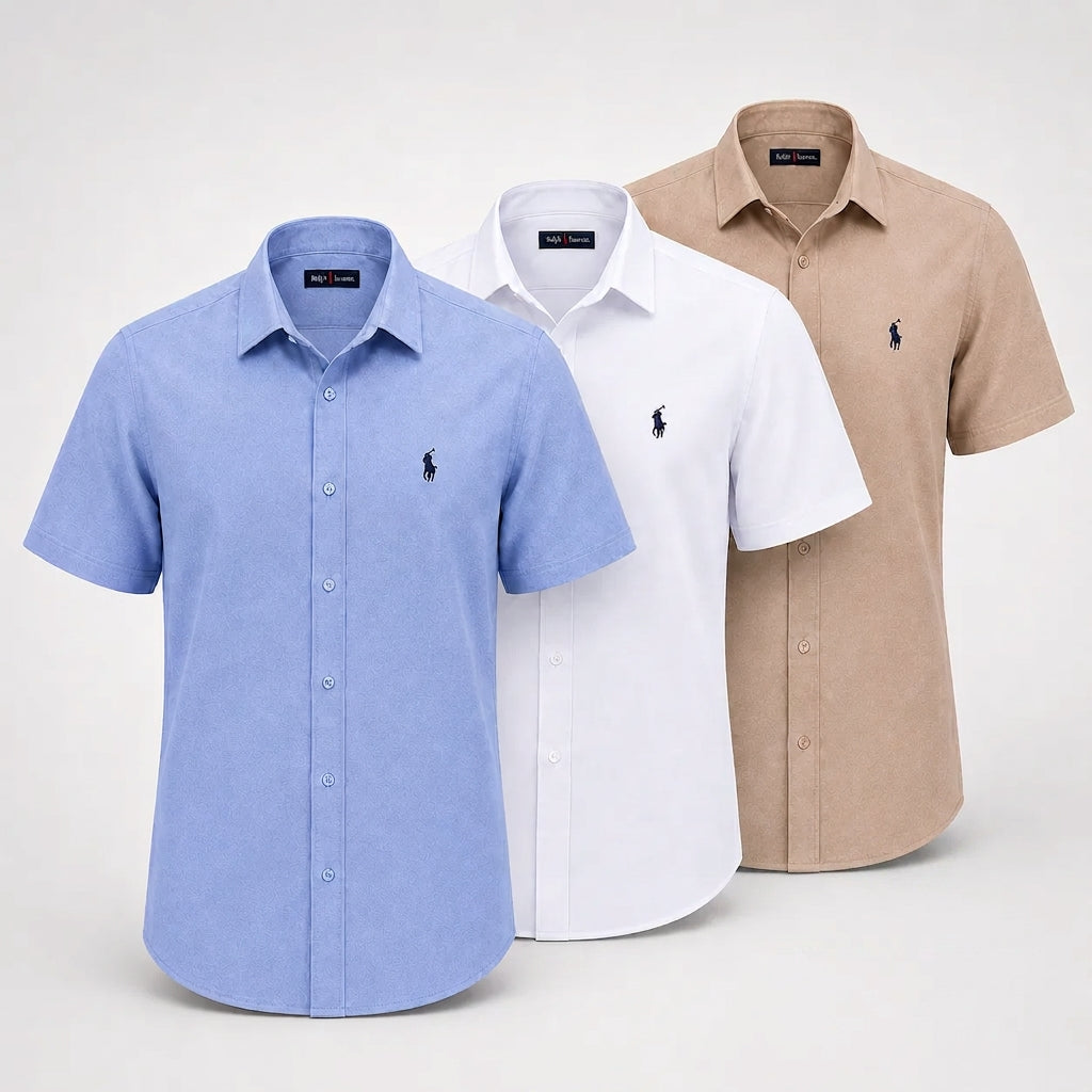 Pack 3 Chemises Oxford Homme