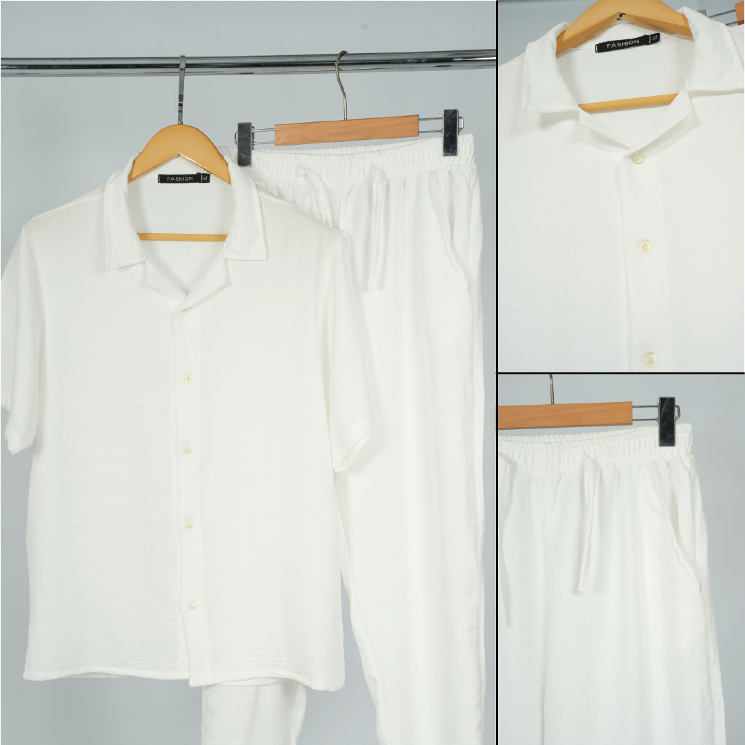 Ensemble Homme Lin Premium – Confort Été (Chemise + Pantalon)