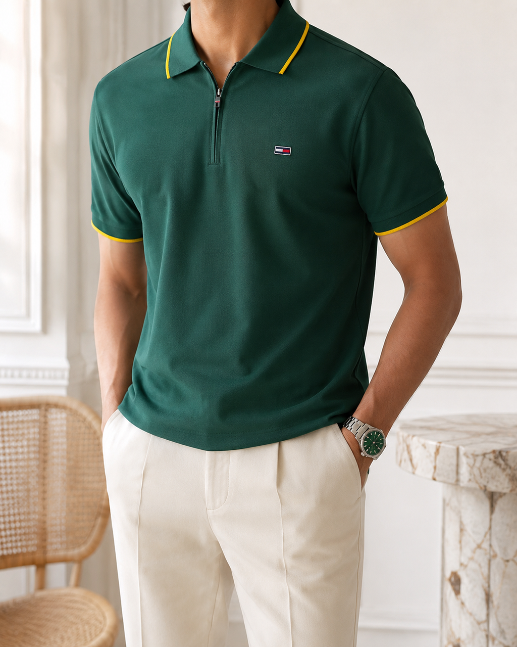 Polo Premium Tommy Demi Zip