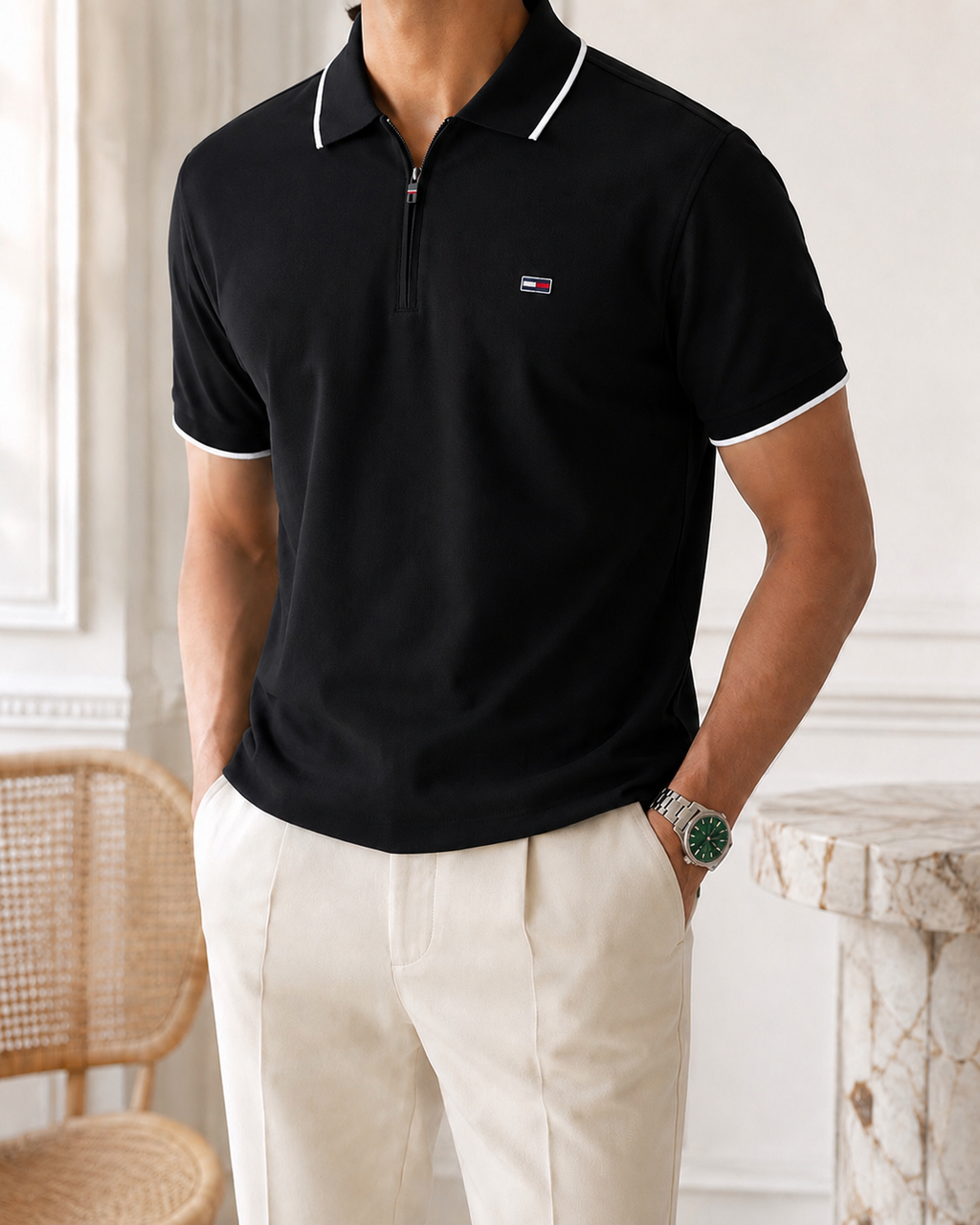 Polo Premium Tommy Demi Zip