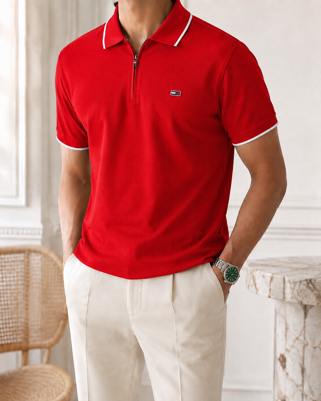 Polo Premium Tommy Demi Zip